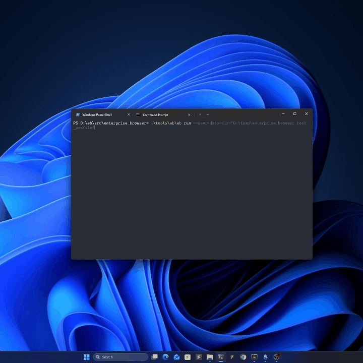 Enterprise Browser single sign-on demo